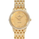 オメガ OMEGA デ・ヴィル プレステージ 27.4 MM 424.55.27.60.58.001 イエロー文字盤 新品 腕時計 レディース(2)