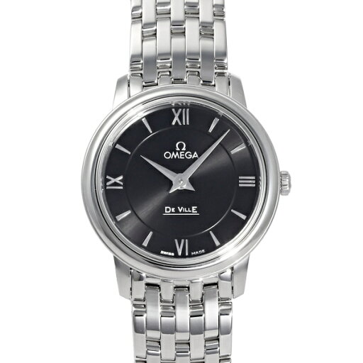オメガ OMEGA デ・ヴィル プレステージ 424.10.27.60.01.001 ブラック文字盤 新品 腕時計 レディース オメガ OMEGA デ・ヴィル プレステージ 424.10.27.60.01.001 ブラック文字盤 新品 腕時計 レディース