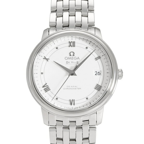 オメガ OMEGA デ・ヴィル プレステージ 424.10.37.20.04.001 シルバー文字盤 新品 腕時計 メンズ