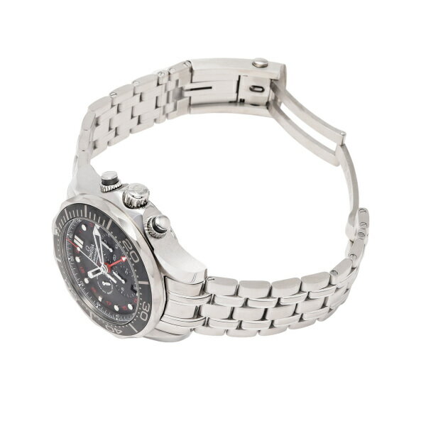 オメガ OMEGA シーマスター ダイバー 300M コーアクシャル クロノメーター GMT クロノグラフ 212.30.44.52.01.001 ブラック文字盤 新品 腕時計 メンズ