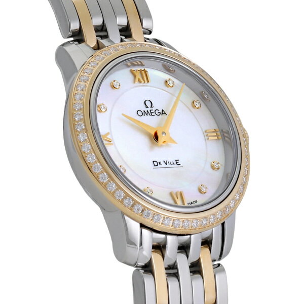 オメガ OMEGA デ・ヴィル プレステージ 424.25.24.60.55.001 ホワイト/8PD文字盤 新品 腕時計 レディース