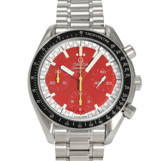 オメガ OMEGA スピードマスター ミハエル・シューマッハ コラボモデル 3510.61.00 レッド文字盤 中古 腕時計 メンズ