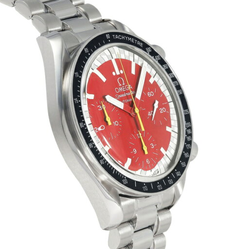 オメガ OMEGA スピードマスター ミハエル・シューマッハ コラボモデル 3510.61.00 レッド文字盤 中古 腕時計 メンズ