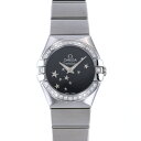 オメガ OMEGA コンステレーション クオーツ 24MM 123.15.24.60.01.001 ブラック文字盤 新品 腕時計 レディース