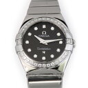 オメガ OMEGA コンステレーション ポリッシュクォーツ 123.15.24.60.51.002 ブラック文字盤 新品 腕時計 レディース