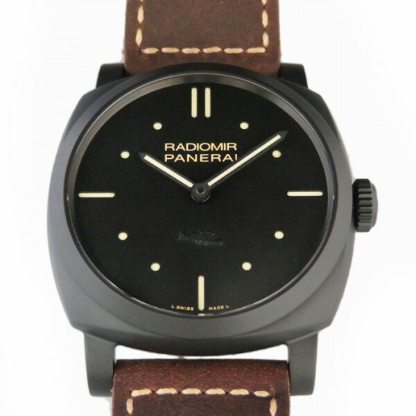 パネライPANERAIラジオミール19403デイズチェラミカPAM00577ブラック文字盤新品腕時計メンズ