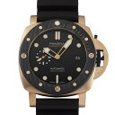 パネライ PANERAI サブマーシブル クアランタクアトロ ゴールドテック Orocarbo PAM01070 ブラック文字盤 新品 腕時計 メンズ