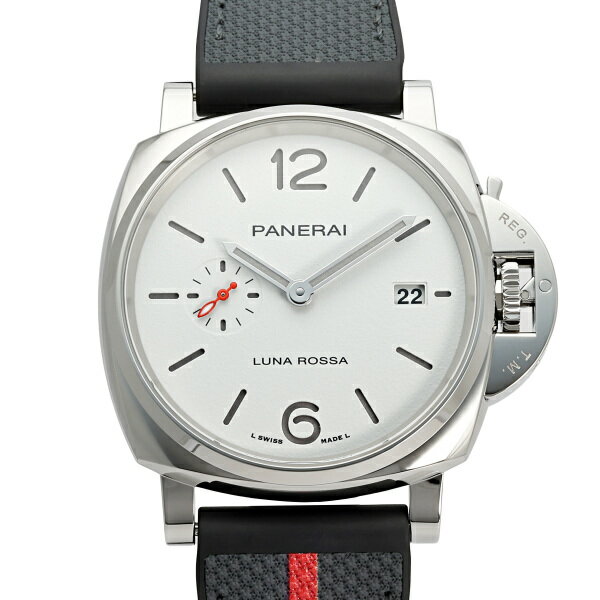 ルミノール パネライ PANERAI ルミノール ドゥエ ルナ・ロッサ ブティック限定1037本 PAM01381 ホワイト文字盤 新古品 腕時計 メンズ