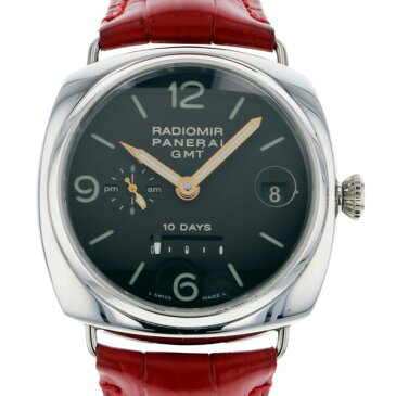 パネライ PANERAI ラジオミール 10デイズ GMT 世界限定50本 PAM00274 ブラック文字盤 メンズ 腕時計 【中古】