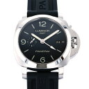 パネライ PANERAI ルミノール1950 3デイズGMTパワーリザーブ PAM00320 ブラッ ...