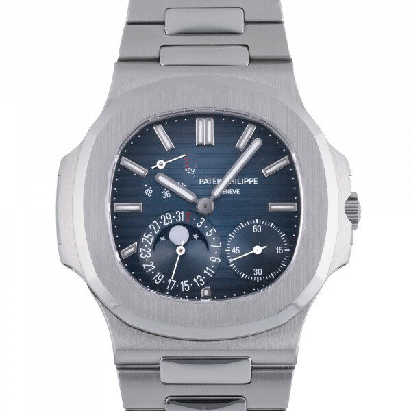 パテック・フィリップ PATEK PHILIPPE ノーチラス パワーリザーブ ムーンフェイズ 5712/1A-001 ブラック・ブルー文字盤 中古 腕時計 メンズ