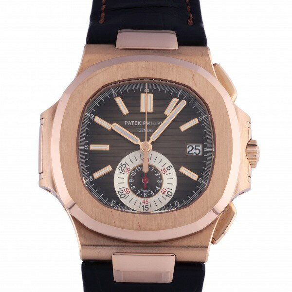 パテック・フィリップ PATEK PHILIPPE ノーチラス クロノグラフ 5980R-001 ブラック・ブラウン文字盤 中古 腕時計 メンズ