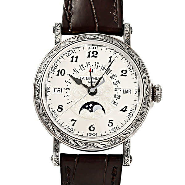 パテック・フィリップ PATEK PHILIPPE グランドコンプリケーション レトログラード日付表示 永久カレンダー 5160/500G-001 シルバー文字盤 中古 腕時計 メンズ