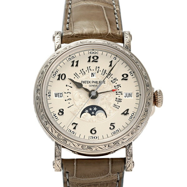 パテック・フィリップ PATEK PHILIPPE グランドコンプリケーション レトログラード日付表示針付永久カレンダー 5160/500G-001 シルバー文...