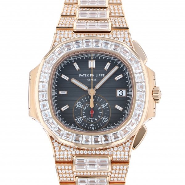 パテック・フィリップ PATEK PHILIPPE ノーチラス クロノグラフ 5980/1400R-012 ブラック・ブラウン文字盤 腕時計 メンズ