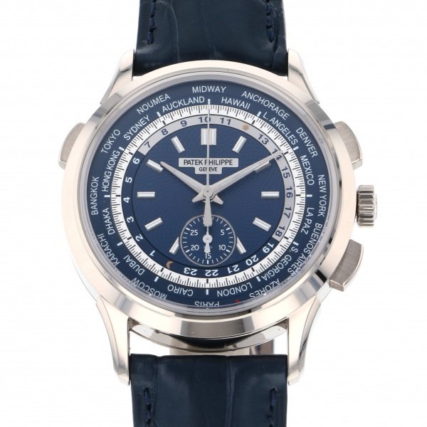 パテック・フィリップ PATEK PHILIPPE その他 ワールドタイム クロノグラフ 5930G-001 ブルー文字盤 メンズ 腕時計 【中古】