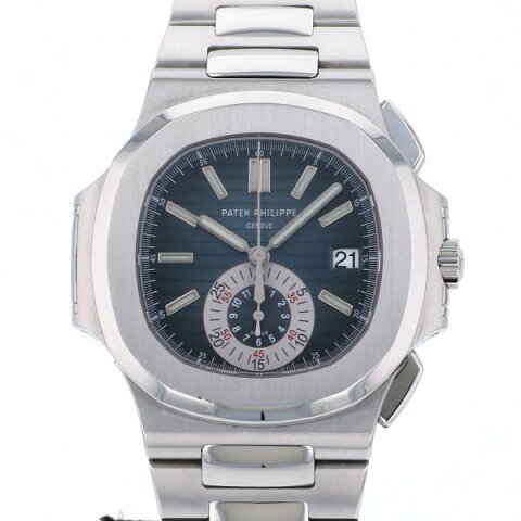 パテック・フィリップ PATEK PHILIPPE ノーチラス クロノグラフ 5980/1A-001 ブルー文字盤 メンズ 腕時計 【中古】