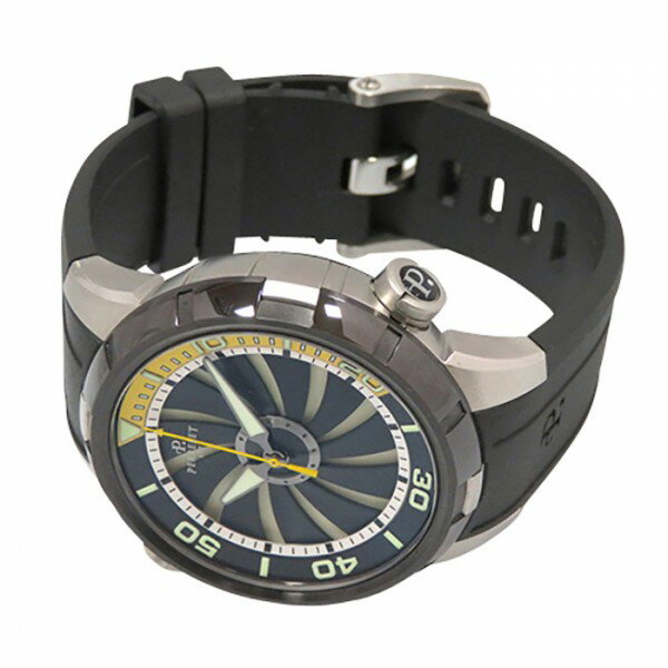 ペルレ PERRELET タービンダイバー タービン ダイバー A1067/2 ブラック文字盤 中古 腕時計 メンズ