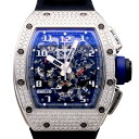 リシャール・ミル RICHARD MILLE フェリペ・マッサ クロノグラフ 限定生産70本 RM011 シルバー/ブルー文字盤 中古 腕時計 メンズ