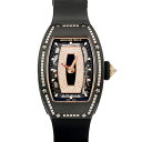 リシャール・ミル RICHARD MILLE ブラック セラミック ジェムセット RM07-01TZP/RG ブラック文字盤 中古 腕時計 レディース