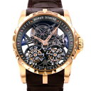 ロジェ・デュブイ ROGER DUBUIS エクスカリバー 45 ダブルフライングトゥールビヨン スケルトン RDDBEX0395 グレー文字盤 中古 腕時計 メンズ