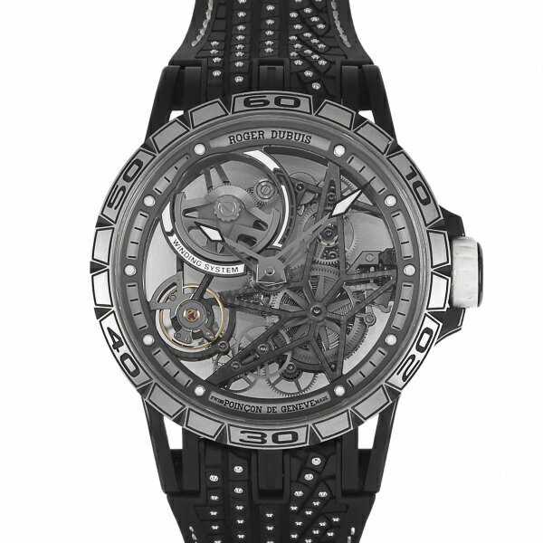 ロジェ・デュブイ ROGER DUBUIS エクスカリバー スパイダー 45 オートマティック YOSHIDA限定28本 RDDBEX0715 グレー文字盤 中古 腕時計 メンズ