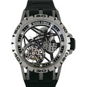 ロジェ・デュブイ ROGER DUBUIS エクスカリバー スパイダー フライング トゥールビヨン スケルトン RDDBEX0479 シルバー文字盤 中古 腕時計 メンズ