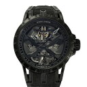 ロジェ・デュブイ ROGER DUBUIS エクスカリバー スパイダー モノバランシエ ウラカン DBEX0829 ブラック文字盤 中古 腕時計 メンズ