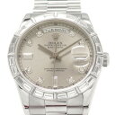 ロレックス ROLEX デイデイト 36 118366A シルバー文字盤 中古 腕時計 メンズ