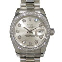 ロレックス ROLEX デイトジャスト ベゼルダイヤ 179136G シルバー文字盤 中古 腕時計  ...