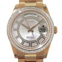 ロレックス ROLEX デイデイト セルティ 118395BR ホワイト文字盤 中古 腕時計 メンズ