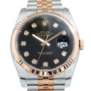 ロレックス ROLEX デイトジャスト 116231G ブラック文字盤 新品 腕時計 メンズ