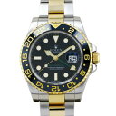 ロレックス ROLEX GMTマスターII 116713LN ブラック文字盤 中古 腕時計 メンズ