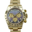 ロレックス ROLEX デイトナ 116528NG ブラック/シャンパン文字盤 中古 腕時計 メンズ