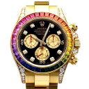 ロレックス ROLEX デイトナ 116598RBOW ブラック/ゴールド文字盤 中古 腕時計 メンズ