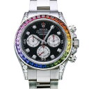 ロレックス ROLEX デイトナ レインボー 116599RBOW ブラック/シルバー文字盤 中古 腕時計 メンズ