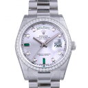 ロレックス ROLEX デイデイト 日本未入荷 118346A シルバー文字盤 新品 腕時計 メンズ