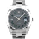 ロレックス ROLEX デイトジャスト 41 126300 スレート/グリーンローマ文字盤 新品 腕時計 メンズ