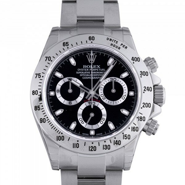 デイトナ 腕時計（メンズ） ロレックス ROLEX コスモグラフ デイトナ 116520 ブラック文字盤 新古品 腕時計 メンズ