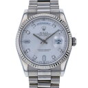 ロレックス ROLEX デイデイト 118239A シルバー文字盤 中古 腕時計 メンズ