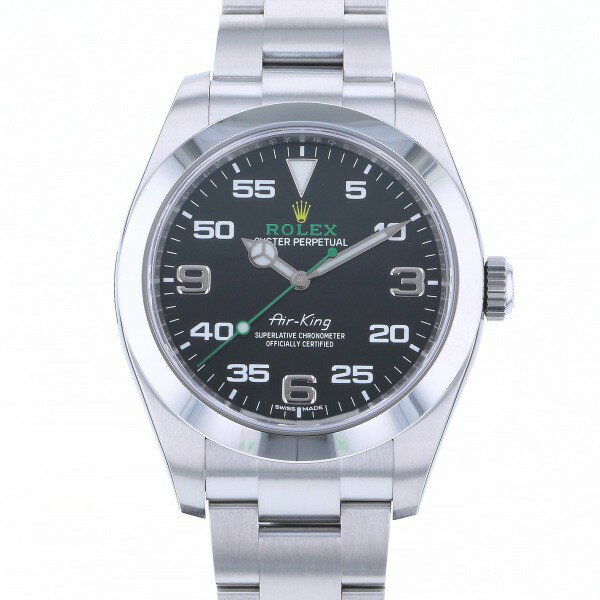 エアキング 腕時計（メンズ） ロレックス ROLEX エアキング 116900 ブラック文字盤 未使用 腕時計 メンズ