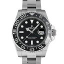 ロレックス ROLEX GMTマスターII 116710LN ブラック/ドット文字盤 中古 腕時計  ...