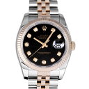 ロレックス ROLEX デイトジャスト 36 116231G ブラック文字盤 中古 腕時計 メンズ