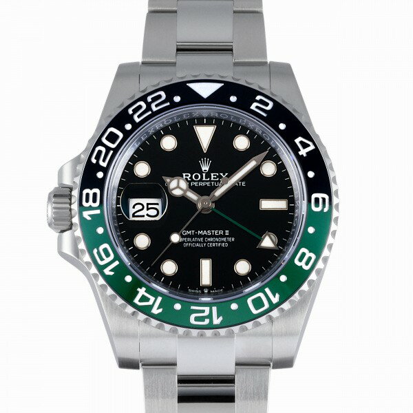 GMTマスター 腕時計（メンズ） ロレックス ROLEX GMTマスターII レフティ 126720VTNR ブラック/ドット文字盤 未使用 腕時計 メンズ