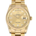 ロレックス ROLEX デイデイト 118238A シャンパン文字盤 中古 腕時計 メンズ