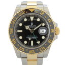 ロレックス ROLEX GMTマスターII 116713LN ブラック文字盤 中古 腕時計 メンズ