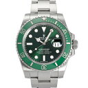 ロレックス ROLEX サブマリーナー デイト 116610LV グリーン/ドット文字盤 中古 腕時 ...