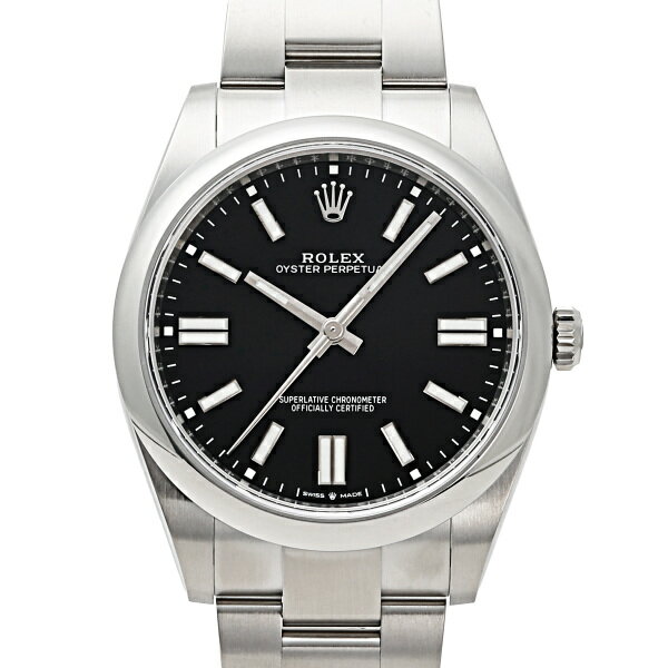 ロレックス ROLEX オイスターパーペチュアル 41 124300 ブライトブラック文字盤 新品 腕時計 メンズ