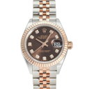 デイトジャスト ロレックス ROLEX デイトジャスト 28 279171G チョコレート文字盤 新品 腕時計 レディース