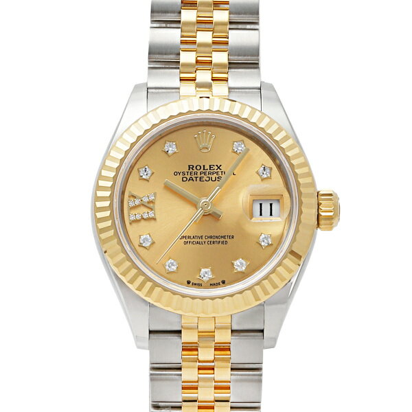 デイトジャスト ロレックス ROLEX デイトジャスト 28 279173G シャンパン/(スターIXダイヤ)文字盤 新品 腕時計 レディース